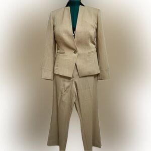 White House Black Market Tan Pantsuit